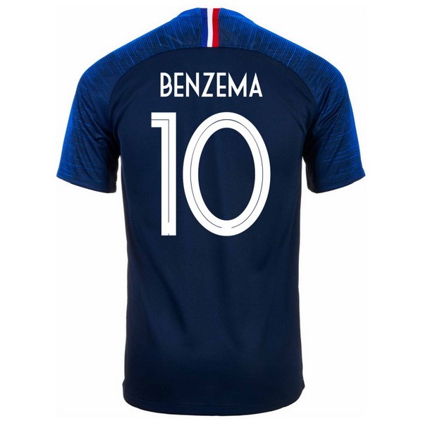 Camiseta Francia 1ª Benzema 2018 Azul